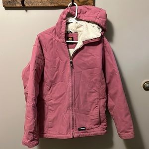 Berne Workwear jacket youth XL pink, Sherpa lined